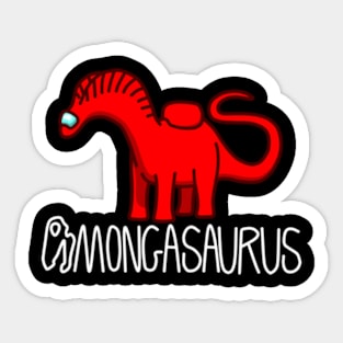 Amongasaurus (red) Sticker